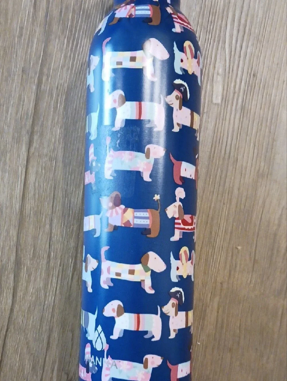 20oz Retro-Doxie In Sweaters Stainless Steel Water Bottle.